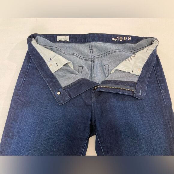 Gap 1969 Jeans Women’s 31S Blue High Rise Skinny Stretch Denim Casual 5 Pocket - Picture 6 of 12
